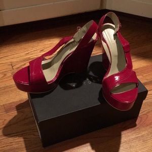 New Barney’s New York RED platform shoes 39/9